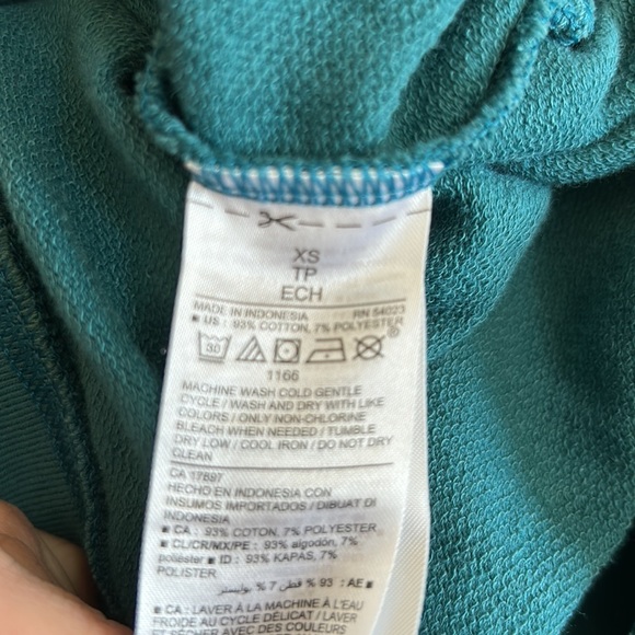 Turquoise Old Navy Lightweight Hoodie - Picture 5 of 5